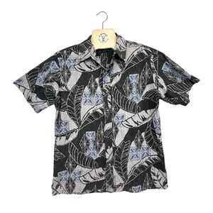 ONO by Liberty House Mens Hawaiian Button‎ Up Shirt Size L Short Sleeve